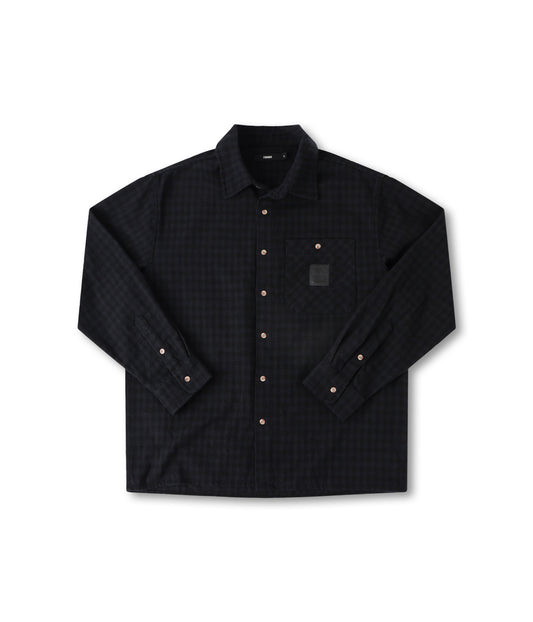 CRUX FLANNEL LS SHIRT // BLACK