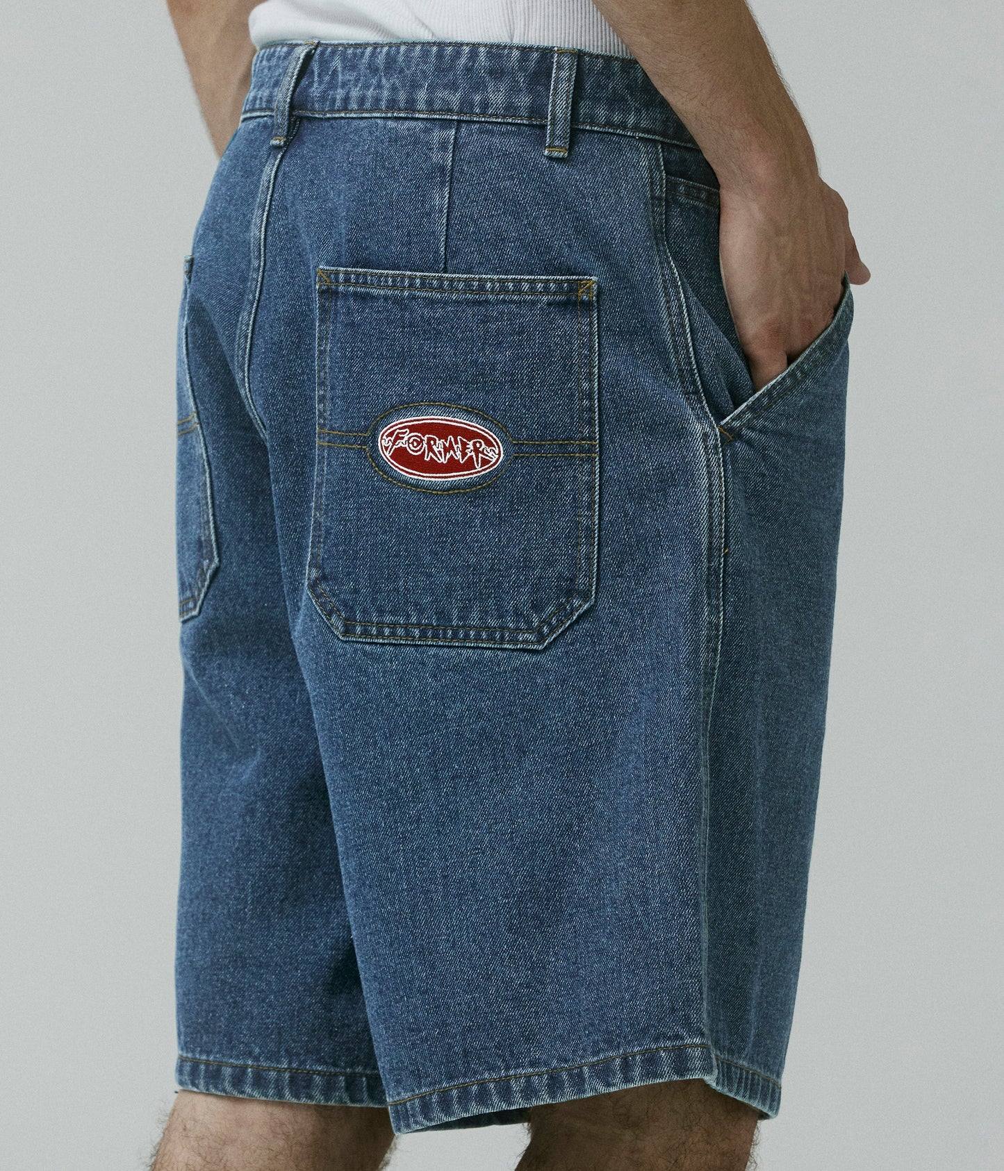 REYNOLDS FLATLINE DENIM SHORT // DARK BLUE