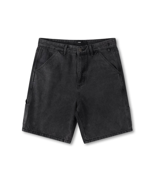 DISTEND VT DENIM CARPENTER SHORT // WASHD BLACK