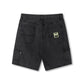 DISTEND VT DENIM CARPENTER SHORT // WASHD BLACK