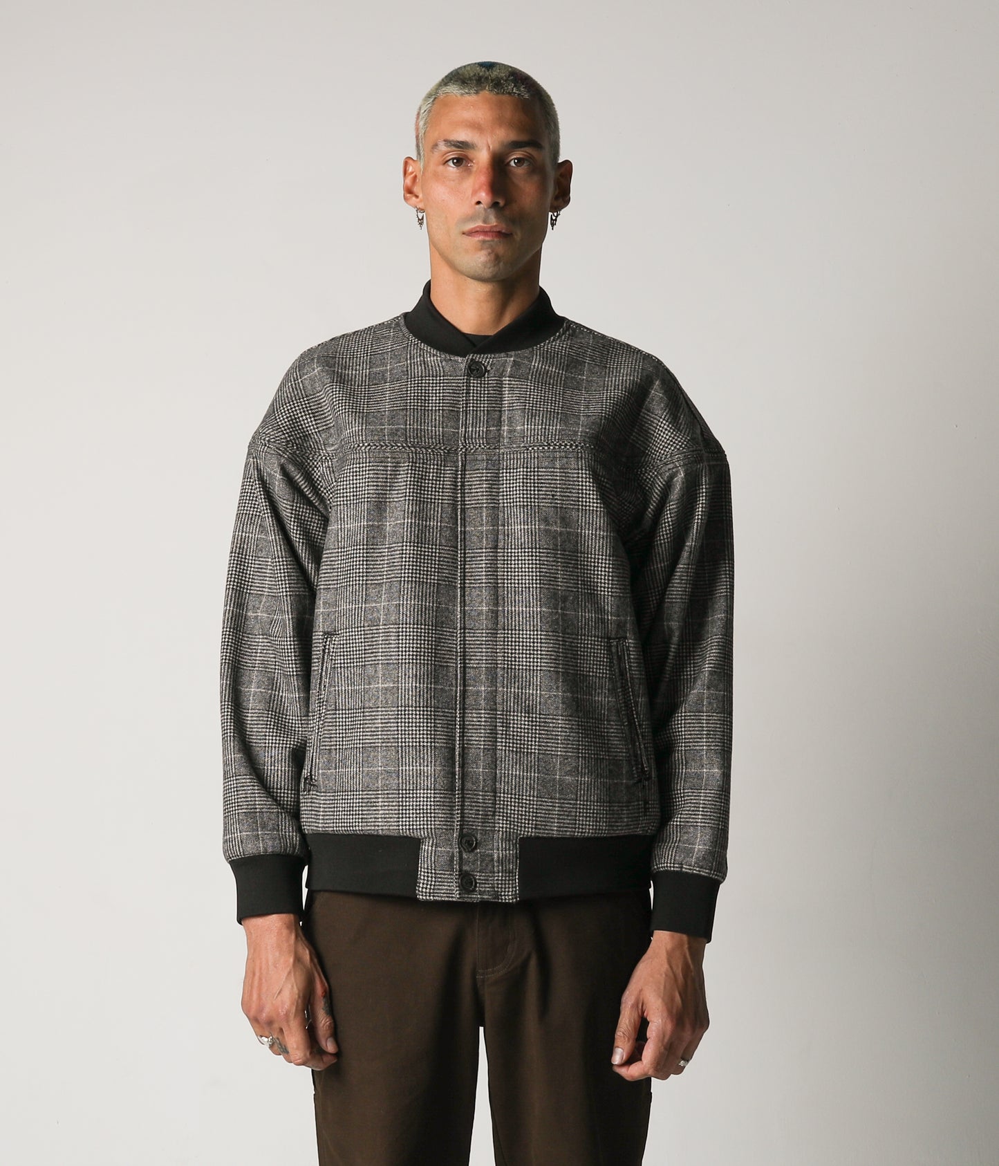 VT BOMBER JACKET // GREY CHECK