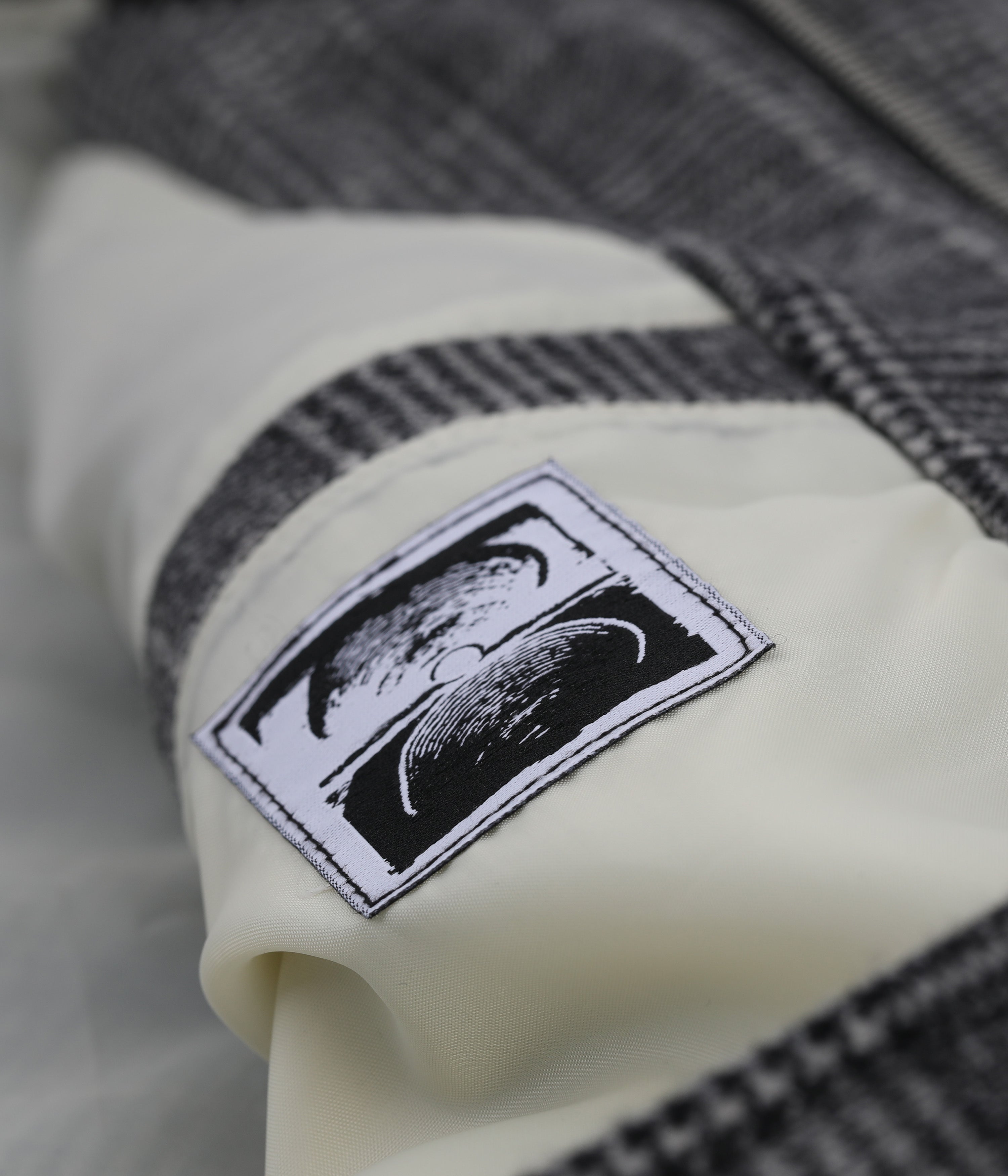 VT BOMBER JACKET // GREY CHECK – FORMER MERCHANDISE
