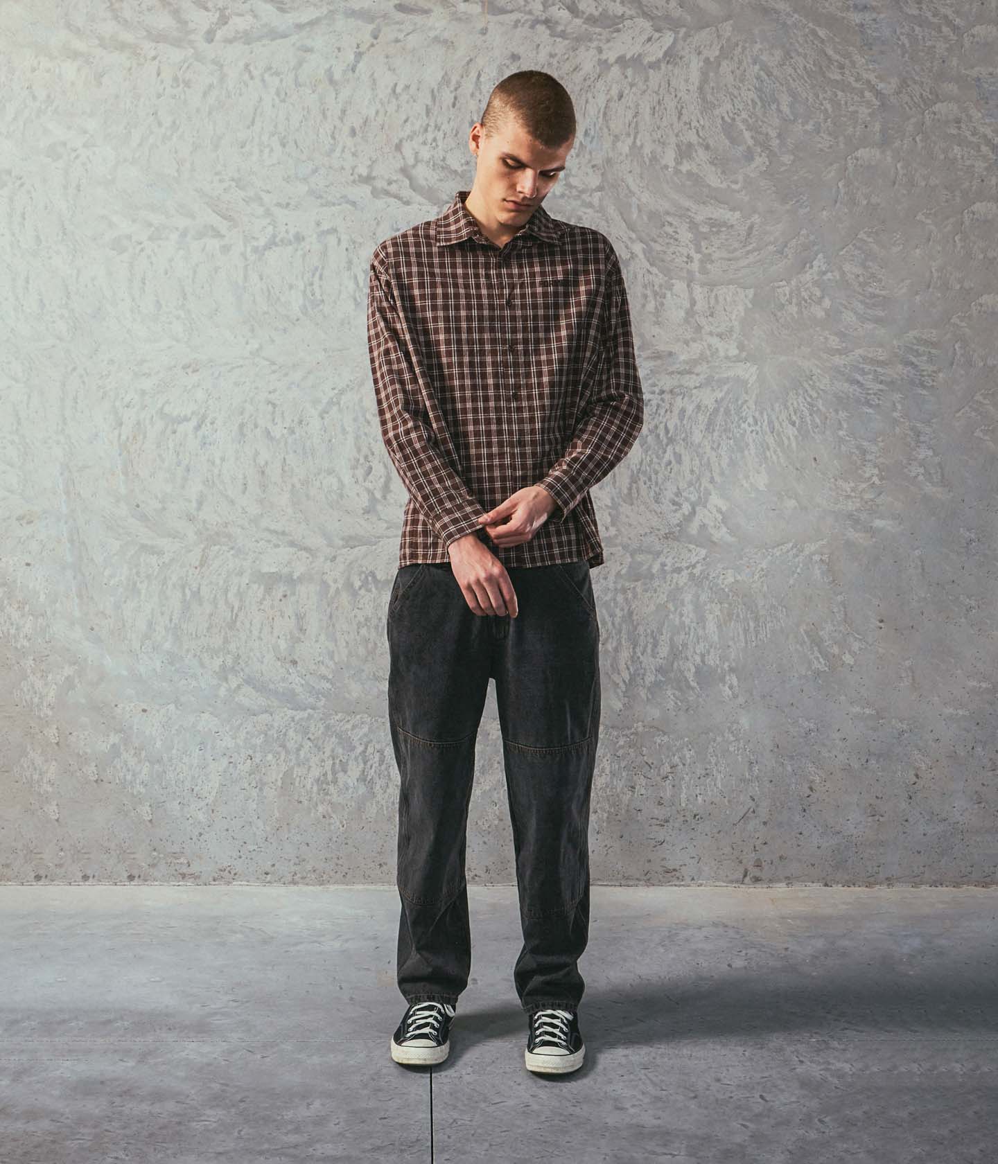 VIVIAN CHECK LS SHIRT // BROWN – FORMER MERCHANDISE VIVIAN CHECK LS SHIRT // BROWN – FORMER MERCHANDISE