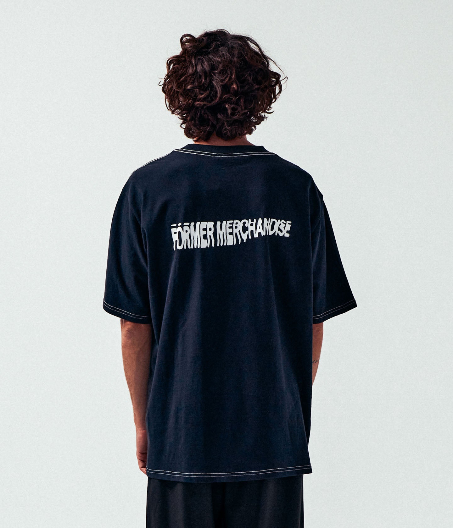 SKEWER OVERSIZED T-SHIRT // BLACK – FORMER MERCHANDISE