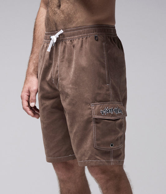 SWANS CARGO 21" SWIM TRUNK // CHOC