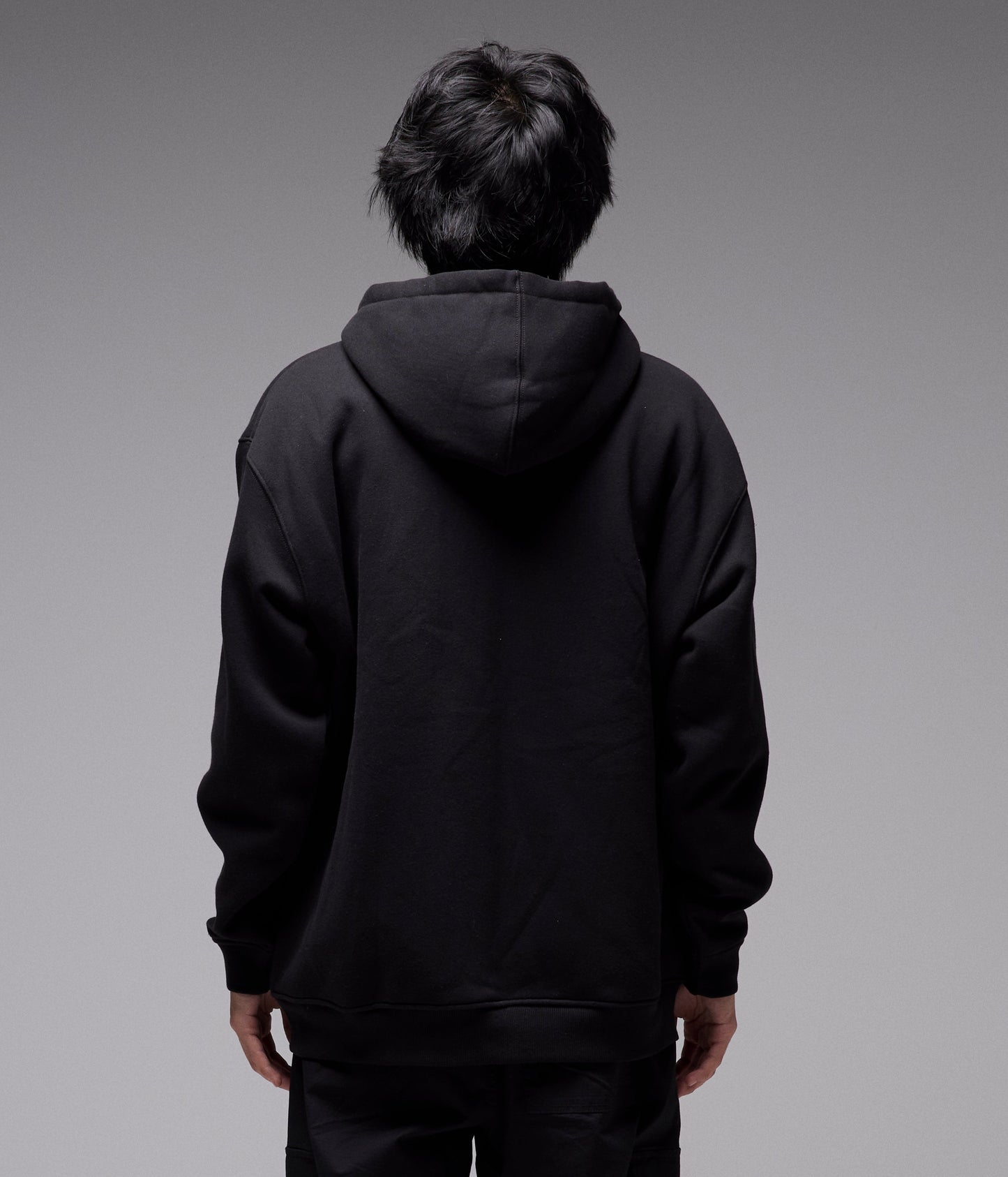 CRUX ZIP-THRU LINED HOOD // BLACK