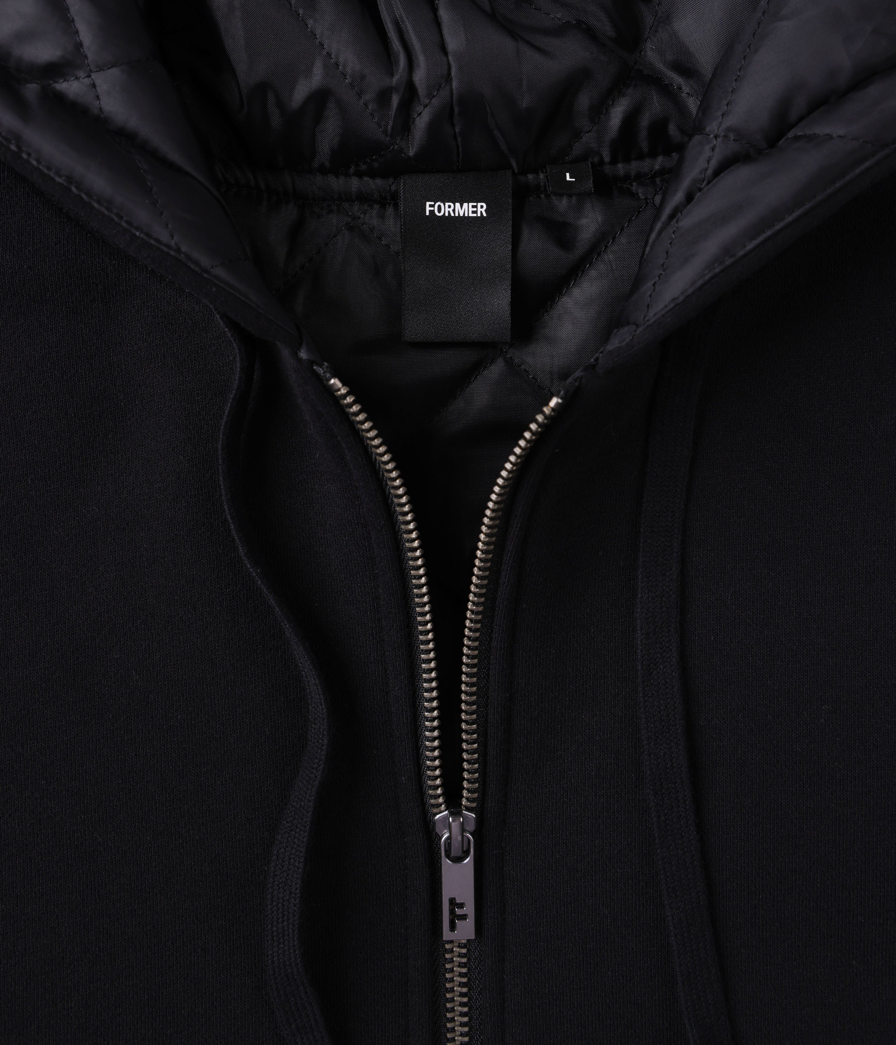 トップス 00s cross zip black hoodie CRUX ZIP-THRU LINED HOOD // BLACK – FORMER MERCHANDISE
