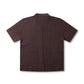 MARILYN CABLE SS KNIT SHIRT // CHOC
