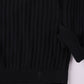 FRANCHISE LS KNIT POLO // BLACK