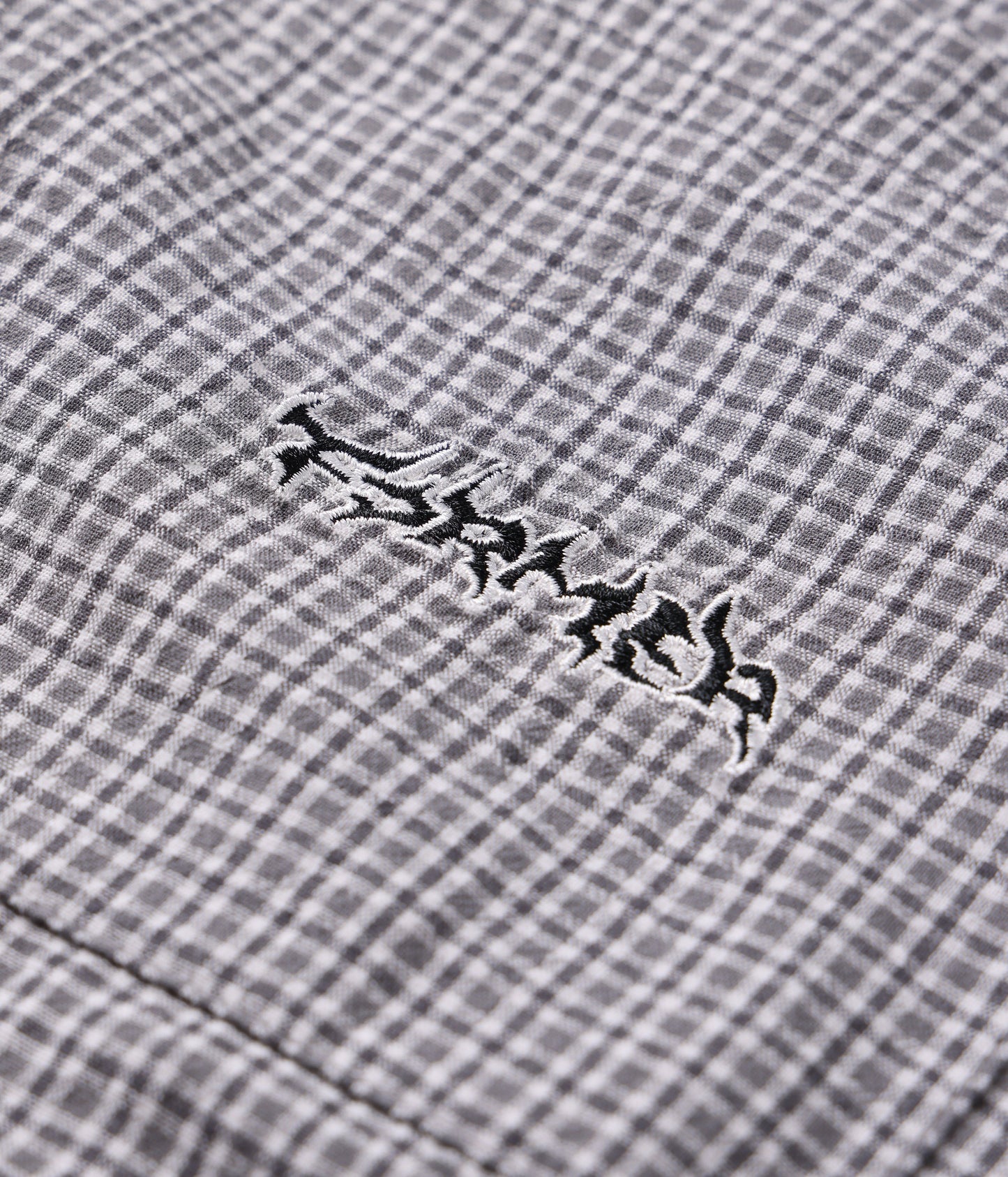 VIVIAN CHECK SS SHIRT // BLACK