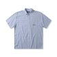 VIVIAN CHECK SS SHIRT // BLUE