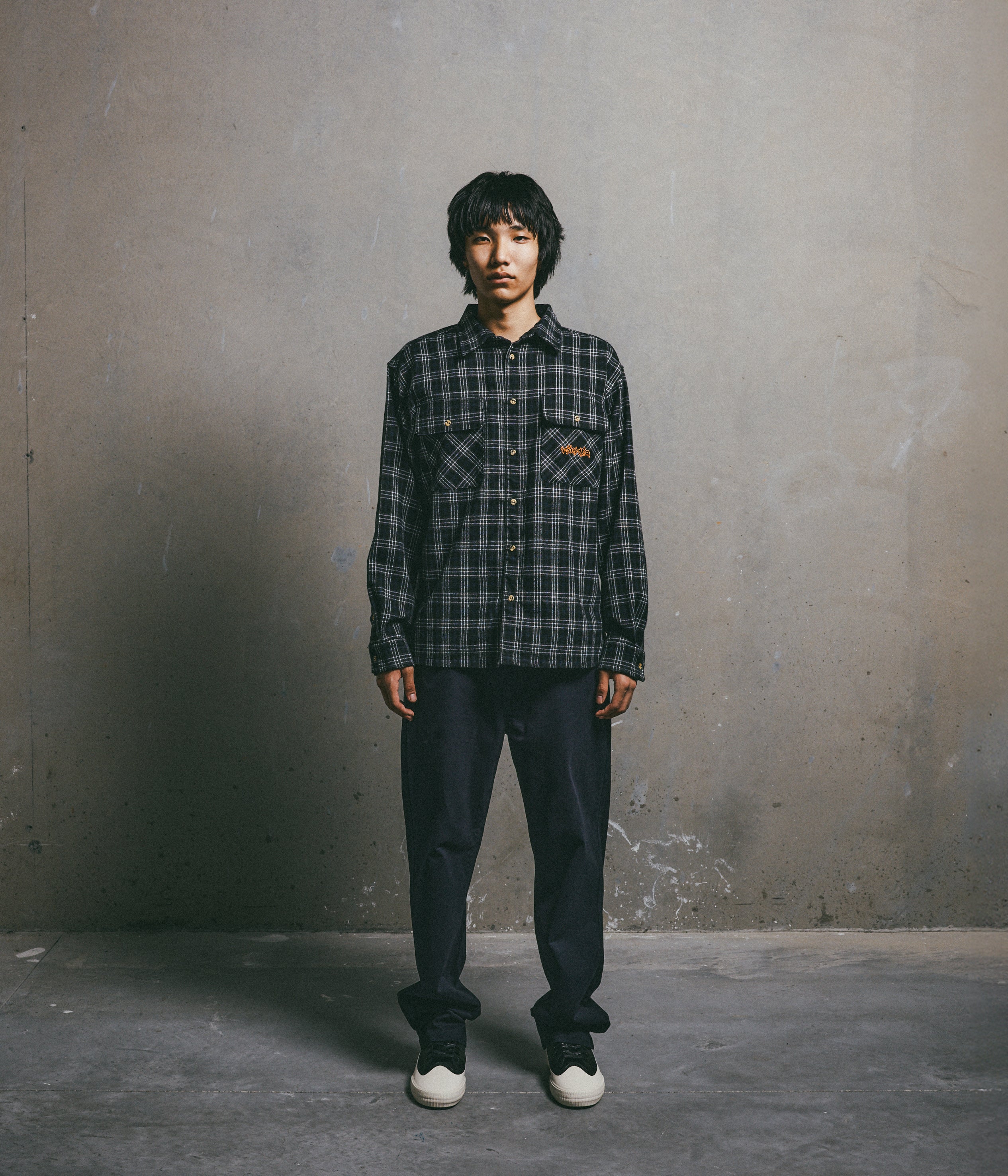 VIVIAN FLANNEL LS SHIRT // BLACK – FORMER MERCHANDISE