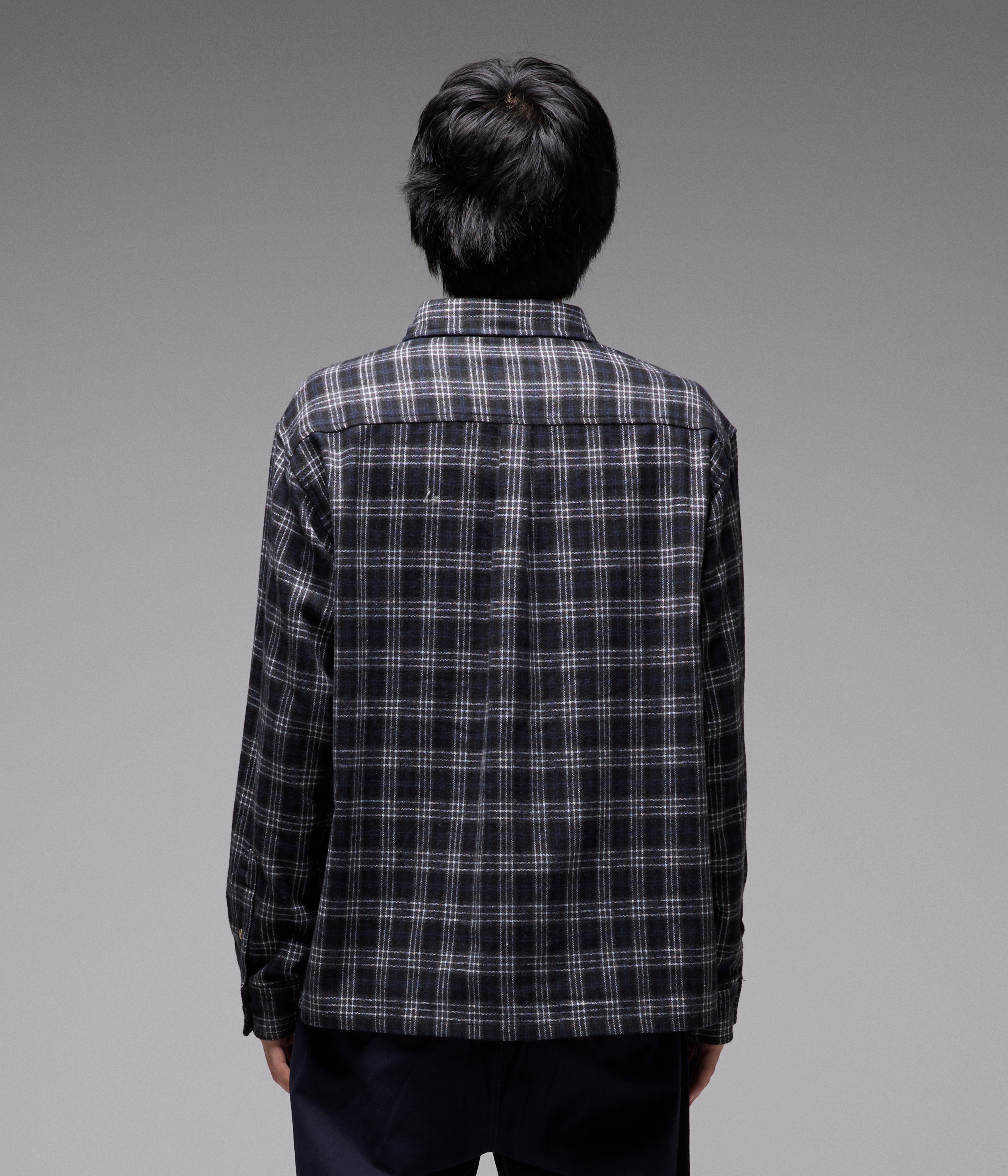VIVIAN FLANNEL LS SHIRT // BLACK – FORMER MERCHANDISE