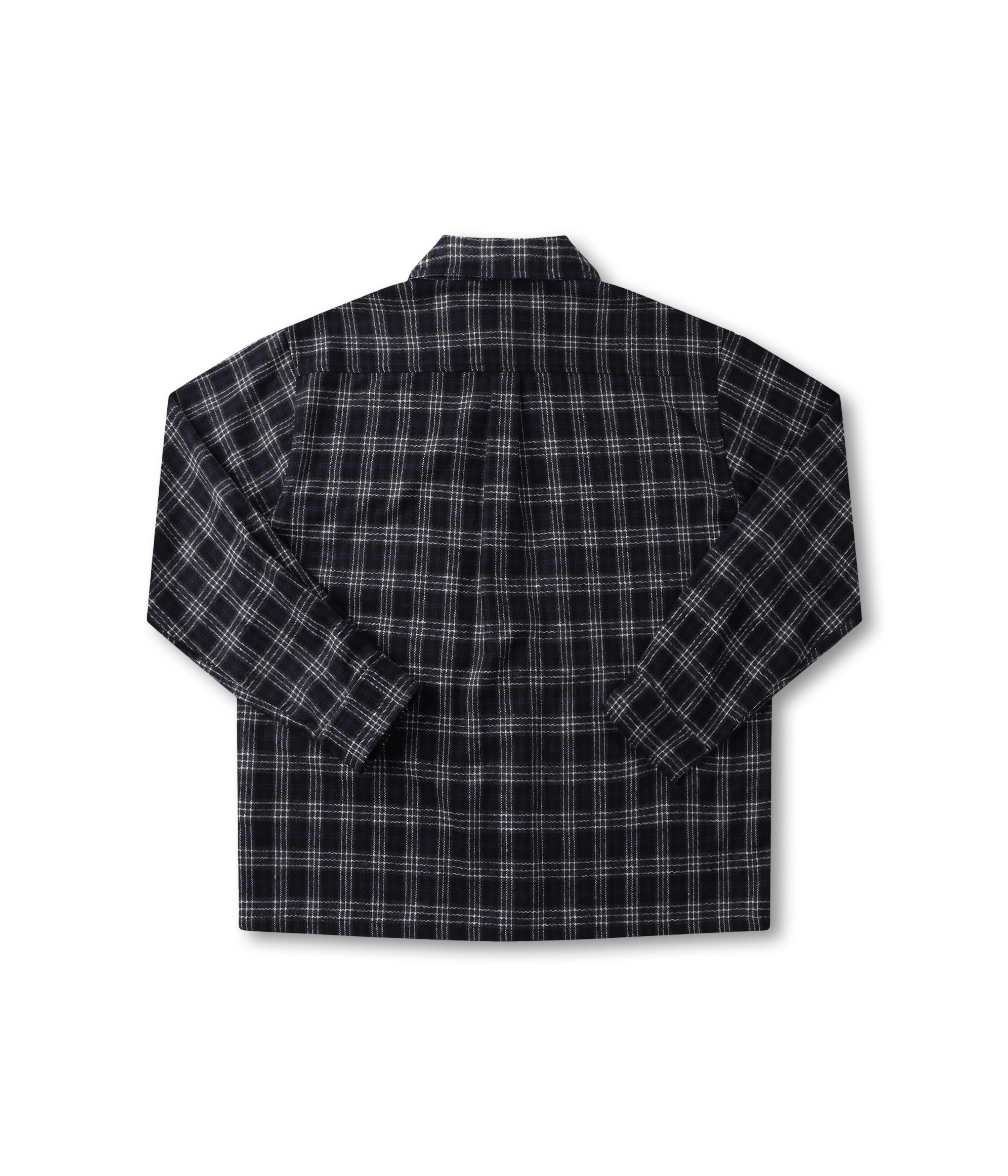 VIVIAN FLANNEL LS SHIRT // BLACK – FORMER MERCHANDISE