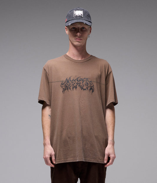 PRAISE T-SHIRT //  WASHED CHOC