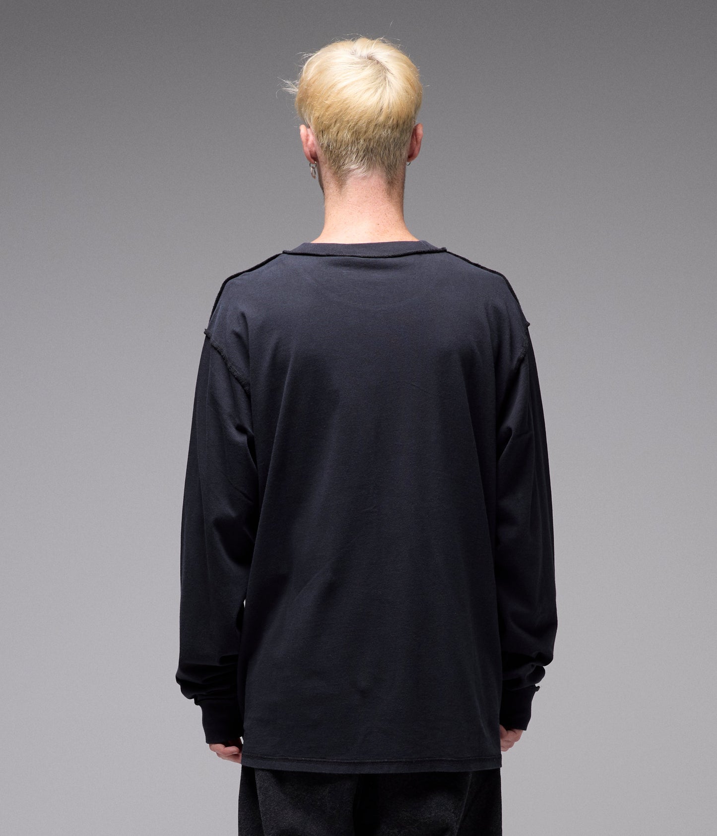 PRAISE LS T-SHIRT // WASHED BLACK
