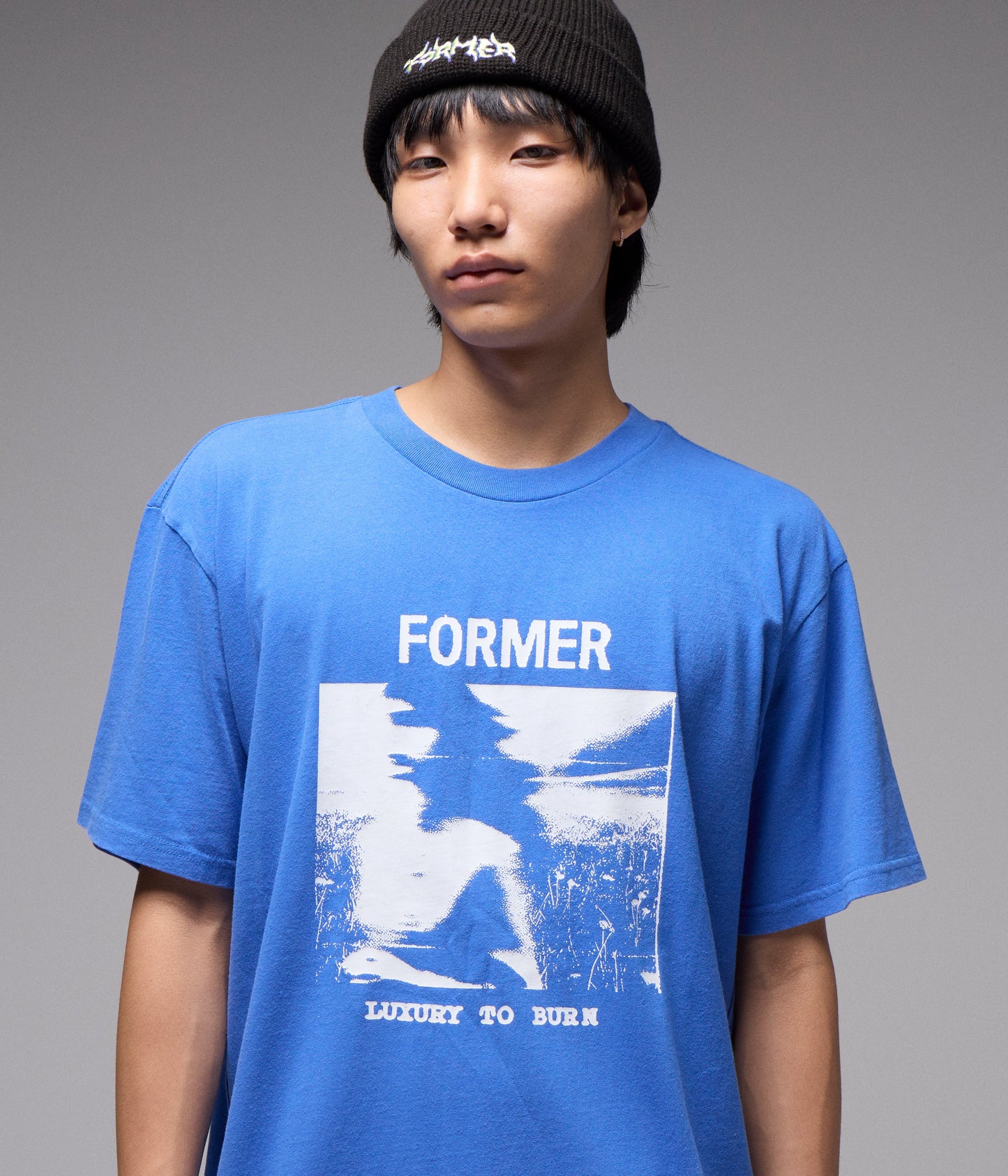 SHUNNING T-SHIRT // WASHED COBALT