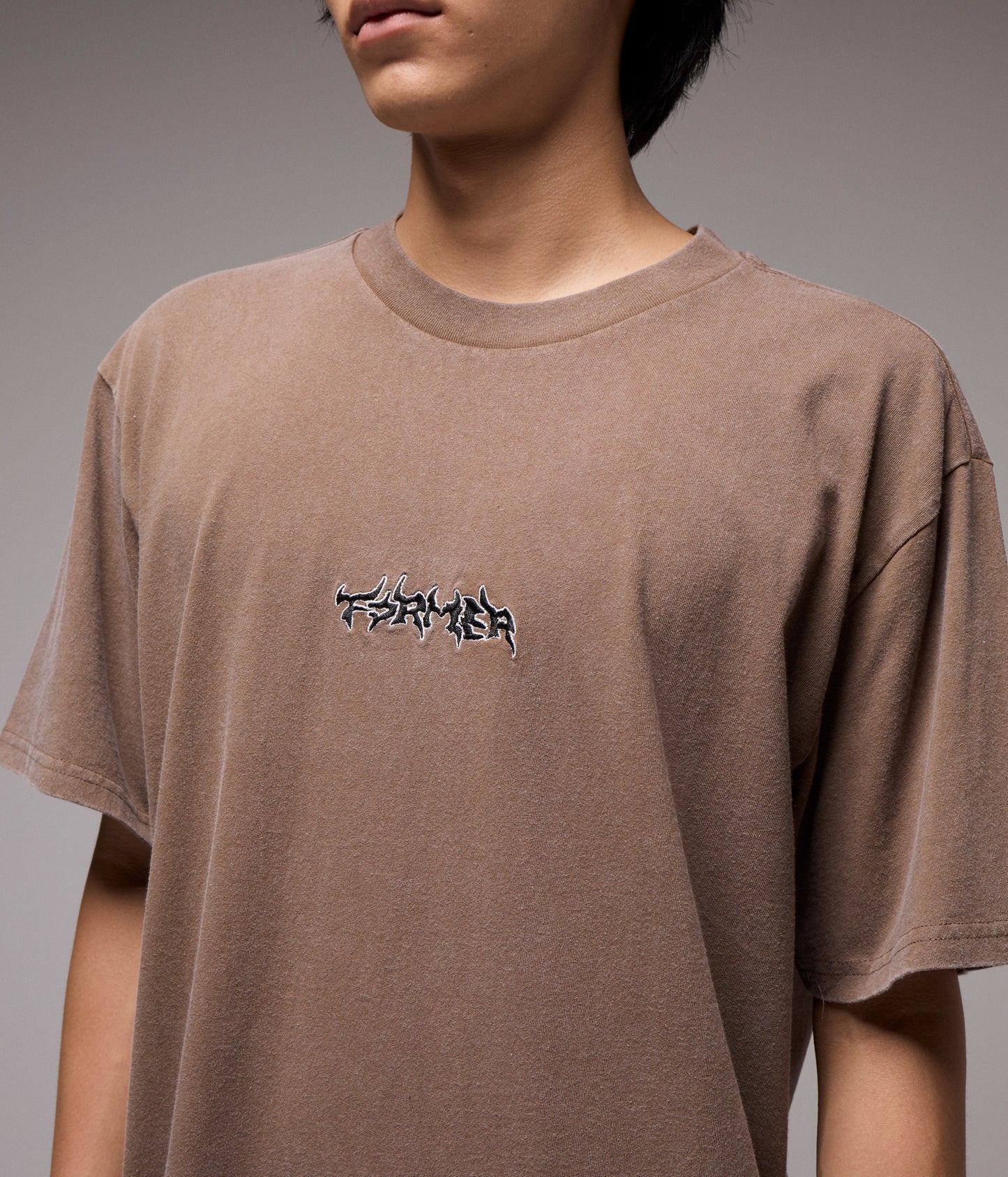 PROSCRIPTION T-SHIRT // WASHED CHOC