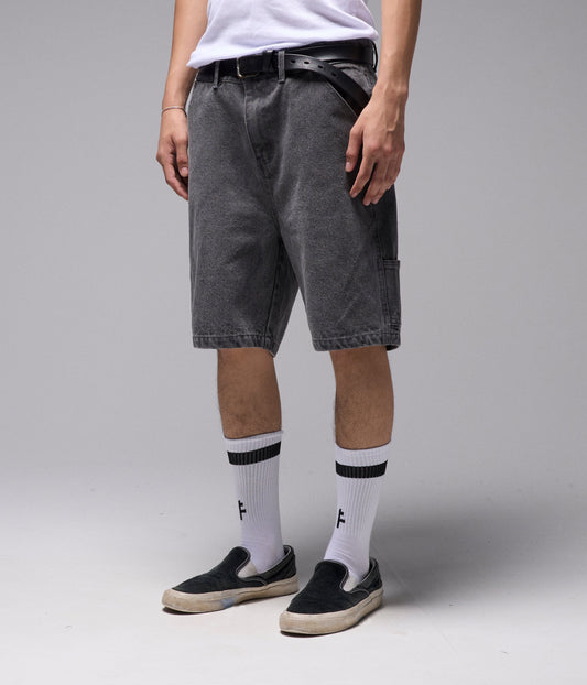 VT DISTEND  DENIM 20.5" CARPENTER SHORT // WASHED GREY