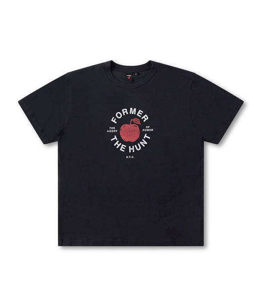 FH BIG APPLE LINEN T-SHIRT // BLACK