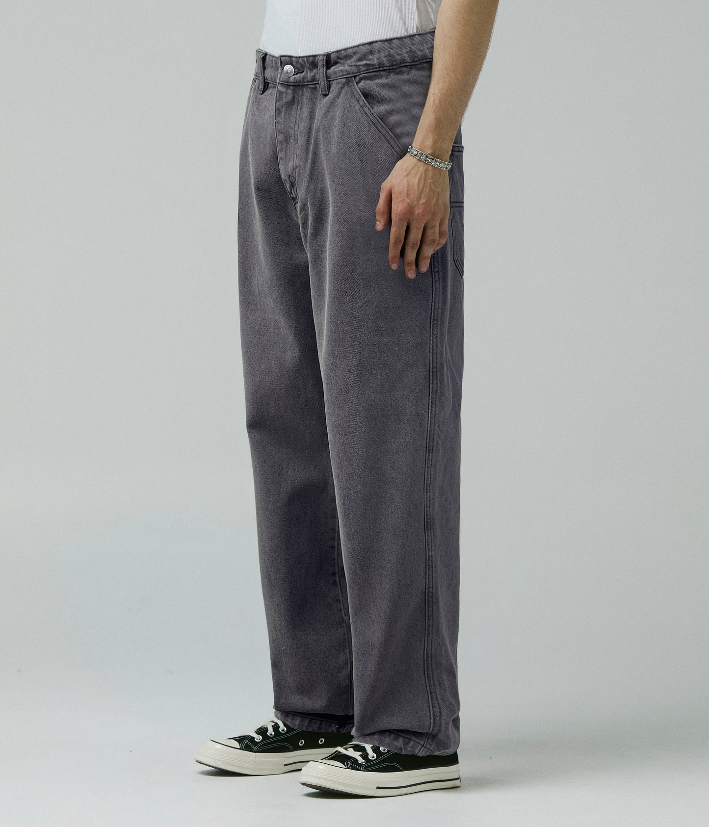 DISTEND DENIM PANT // WASHED BLACK