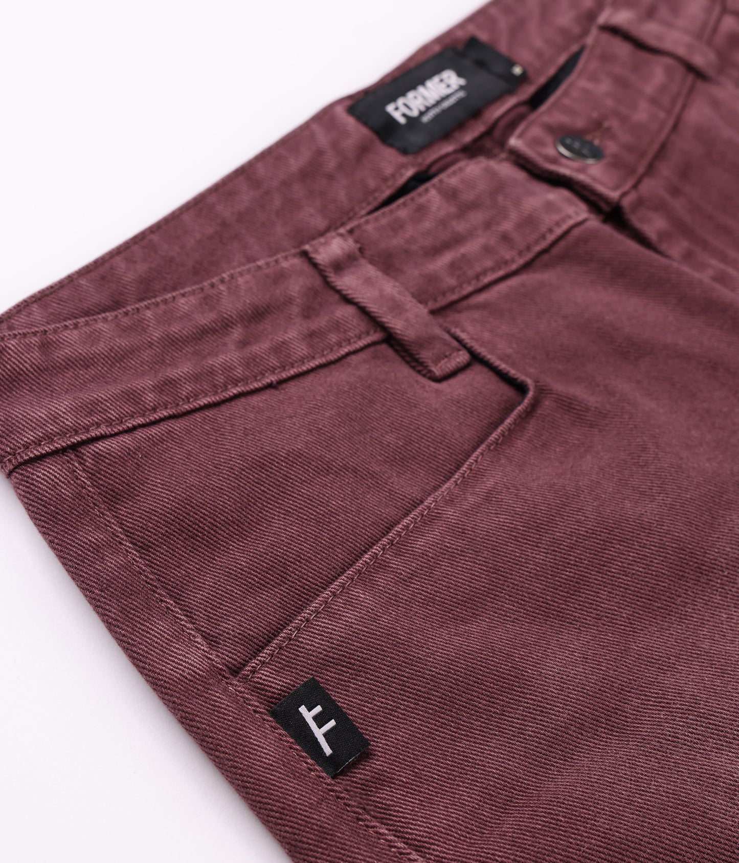 AG DENIM PANT // MAROON