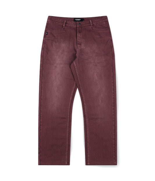 AG DENIM PANT // MAROON