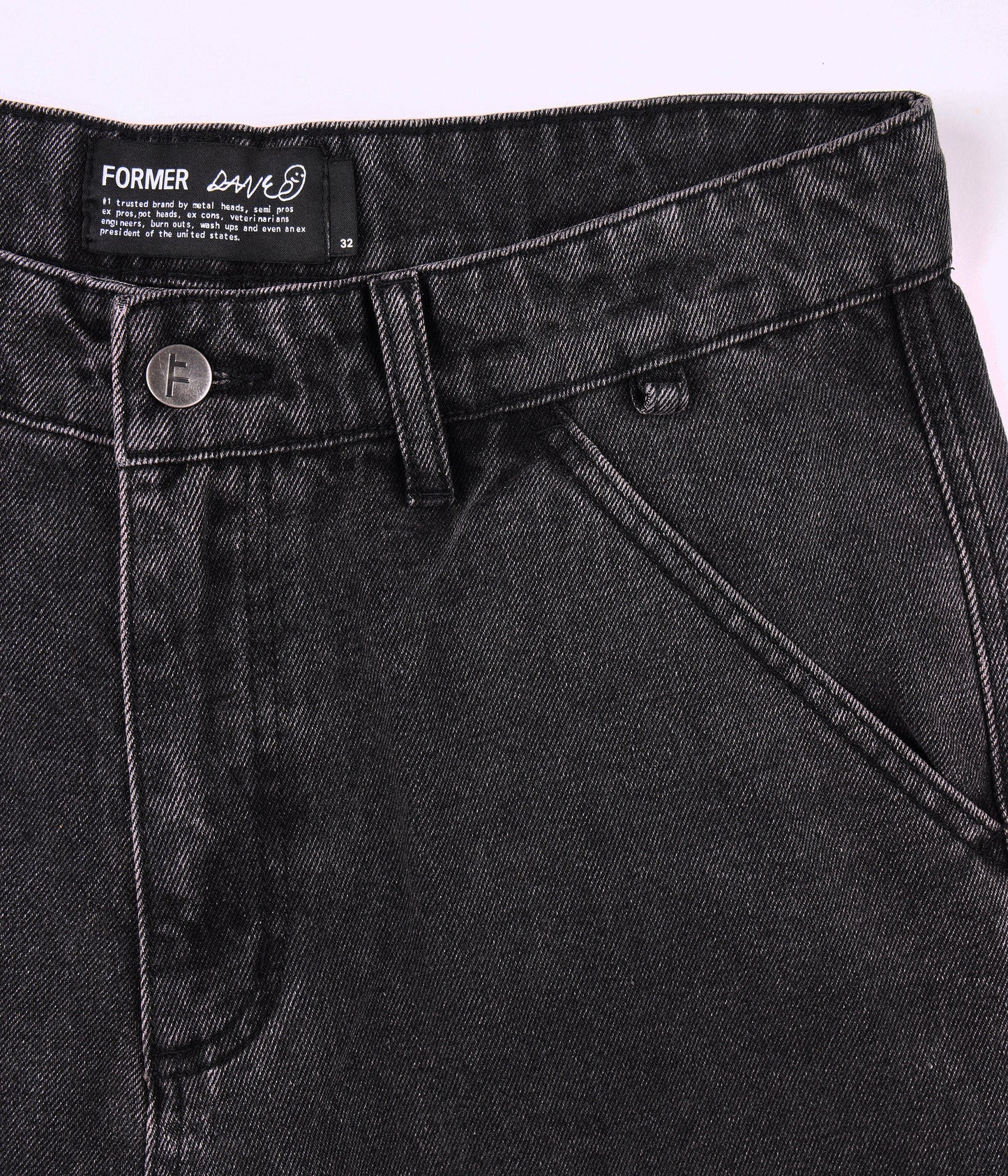 REYNOLDS DENIM PANT // SLACK WASHED BLACK