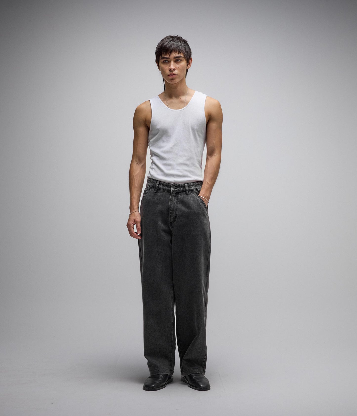 REYNOLDS DENIM PANT // SLACK WASHED BLACK