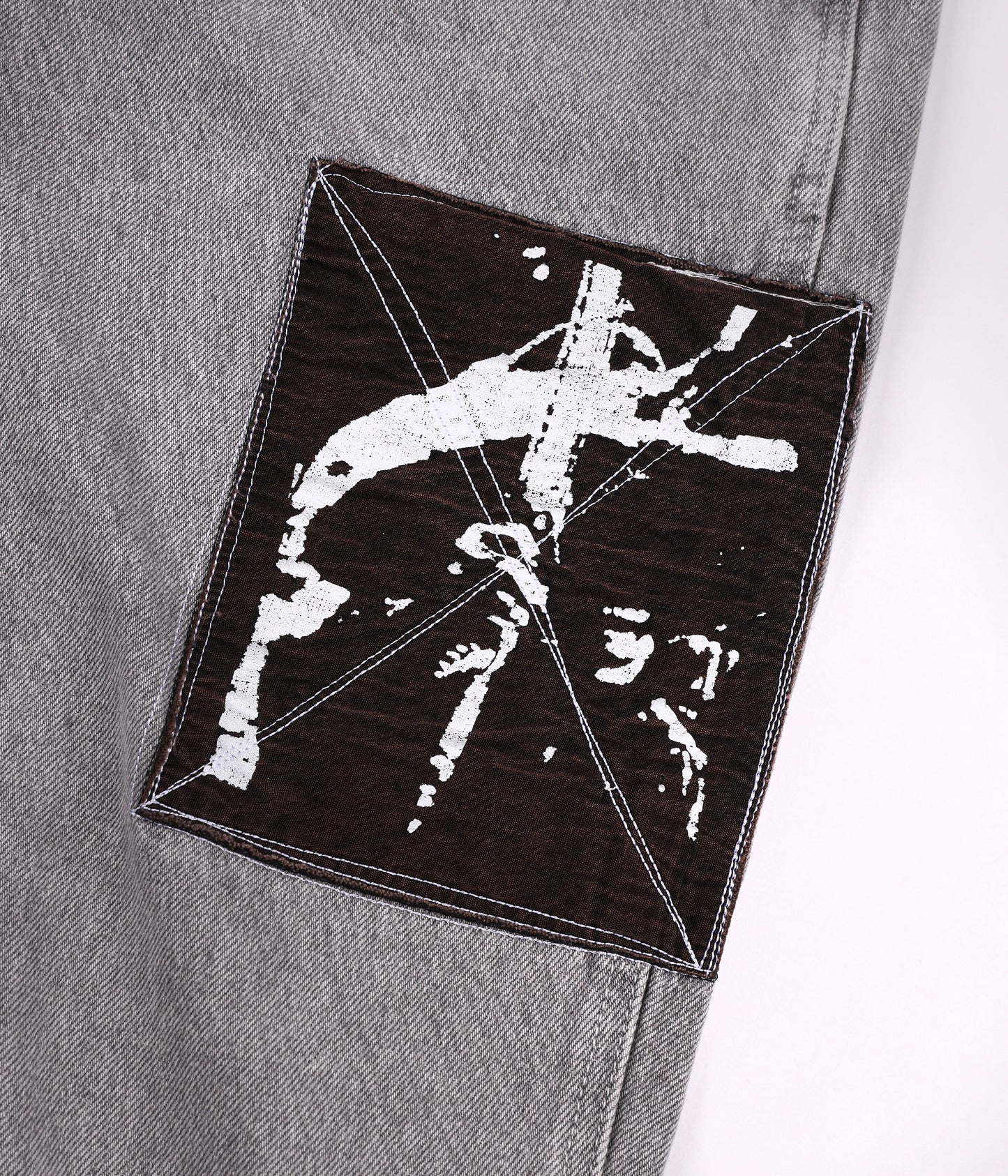 DISTEND DENIM PANT // SACRIFICE WASHED GREY