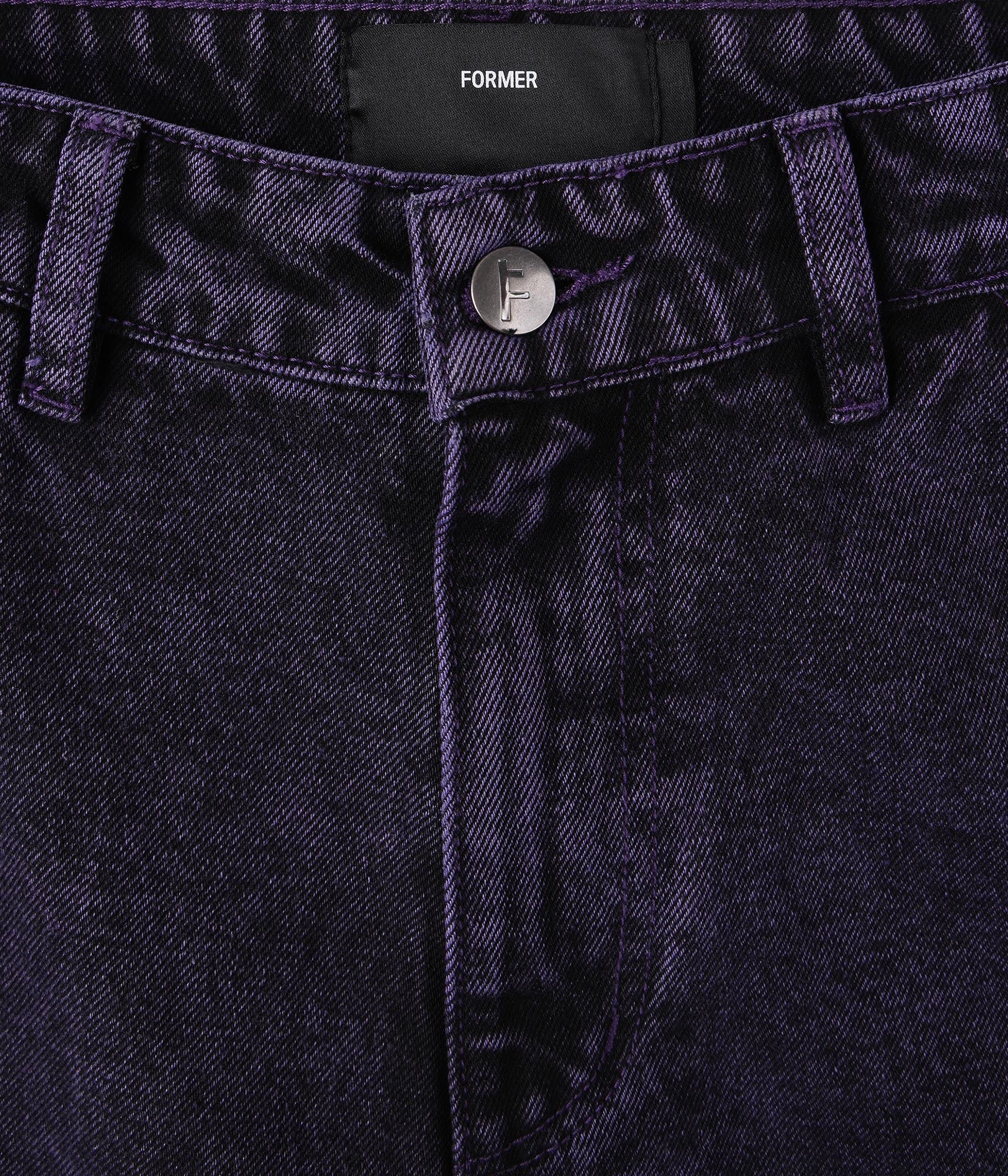 FORMER Distend Denim Pant in Washed Purple - FORMER x RAGE Collection