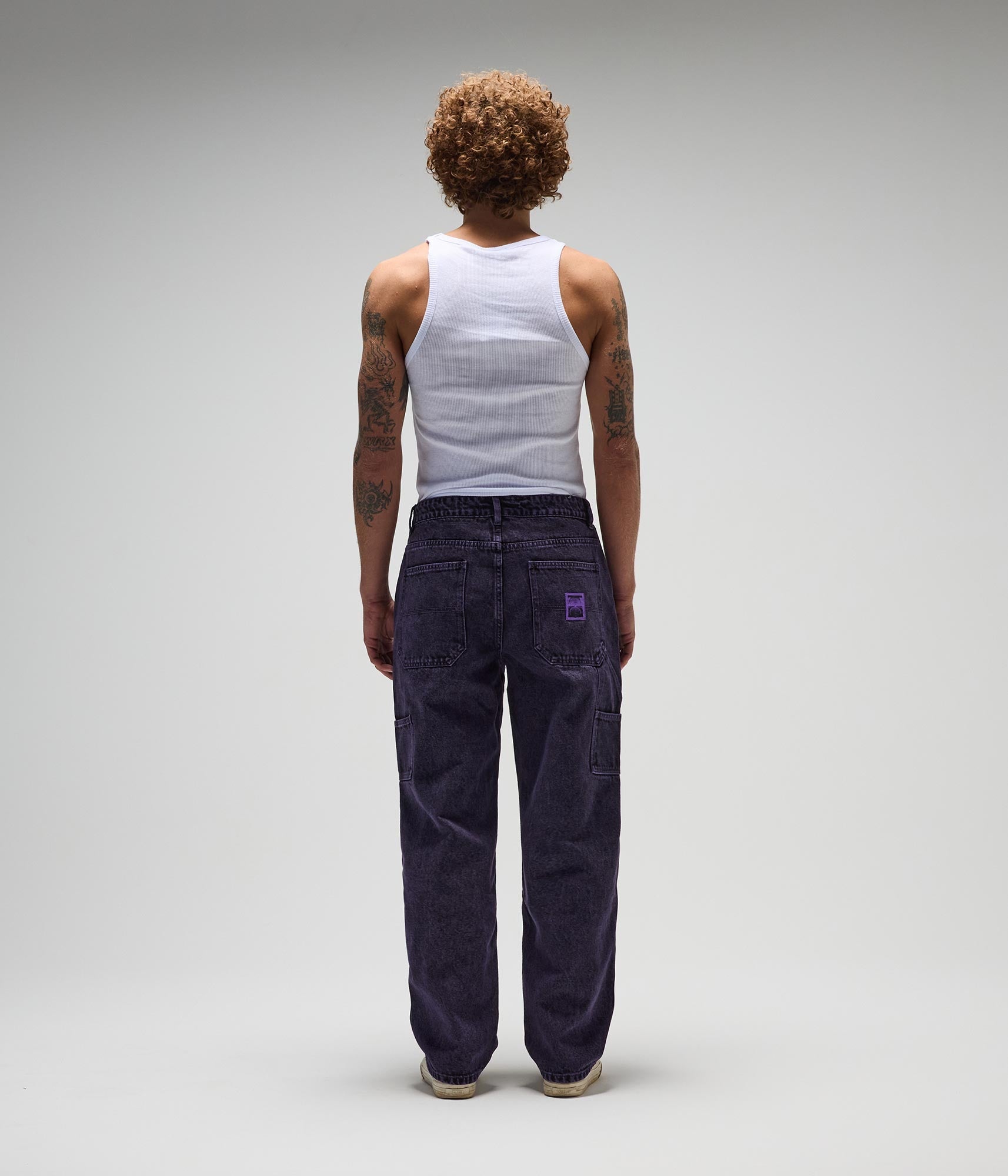 FORMER Distend Denim Pant in Washed Purple - FORMER x RAGE Collection