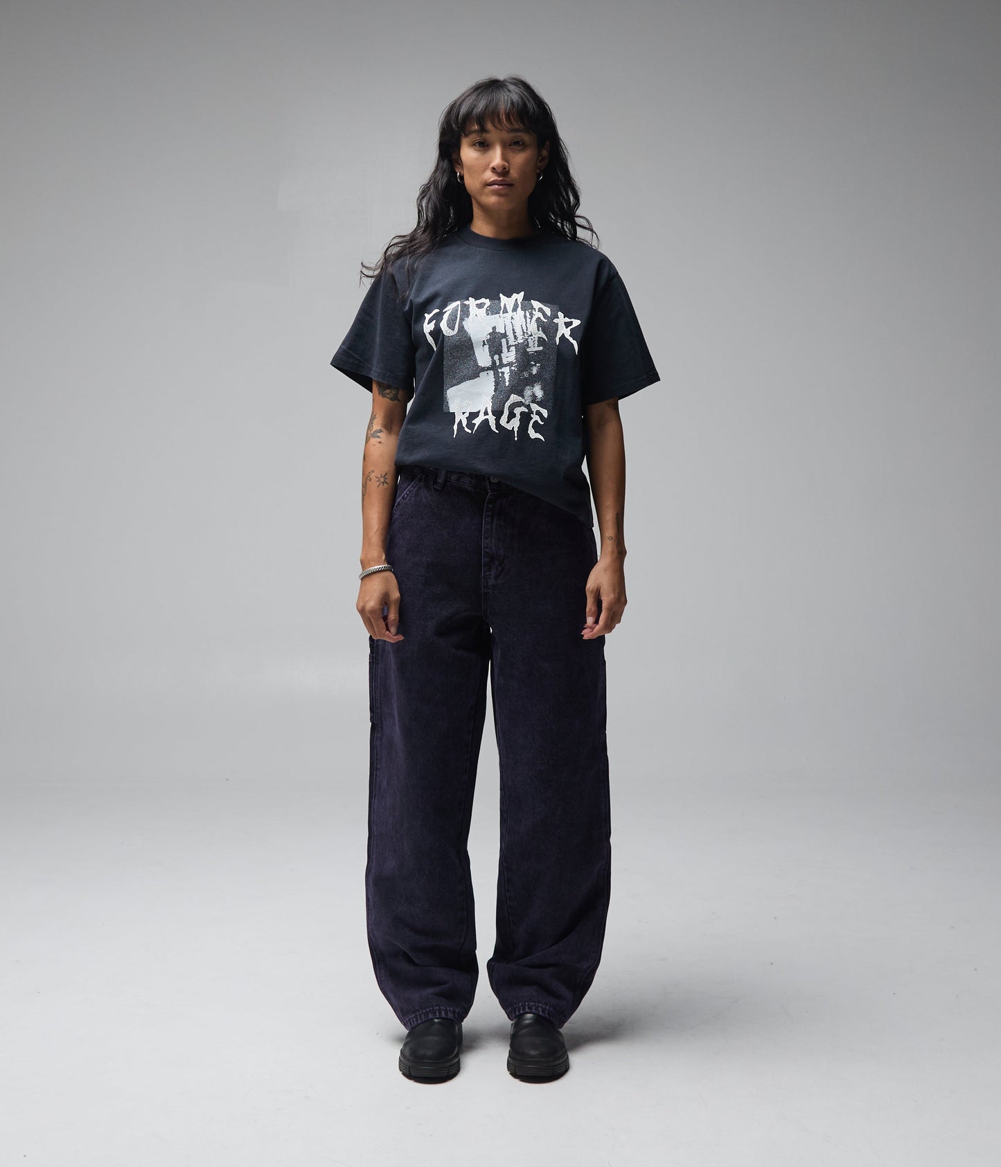 FORMER Distend Denim Pant in Washed Purple - FORMER x RAGE Collection