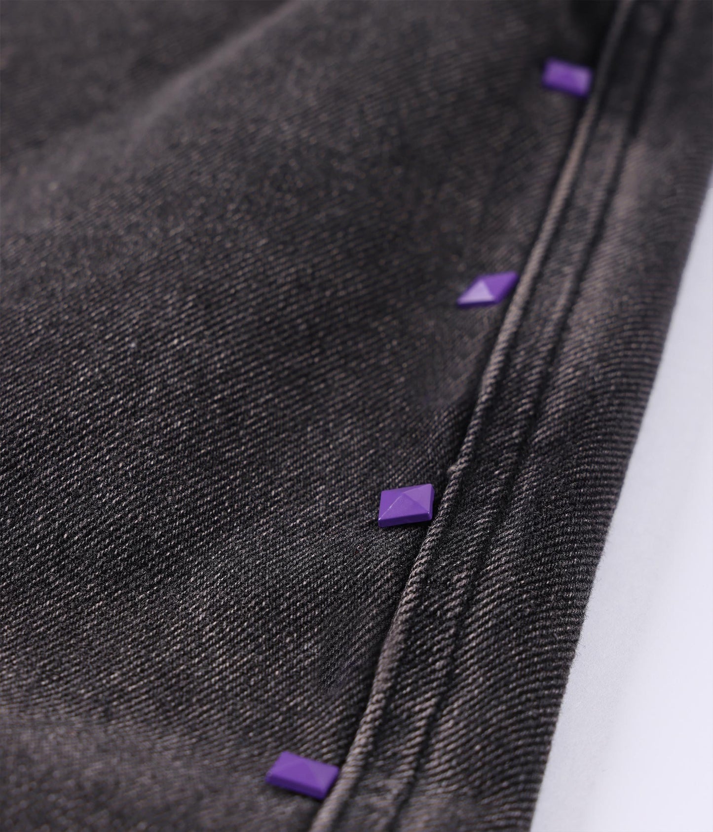 FORMER Studded Denim Pant in Washed Black - FORMER x RAGE Collection
