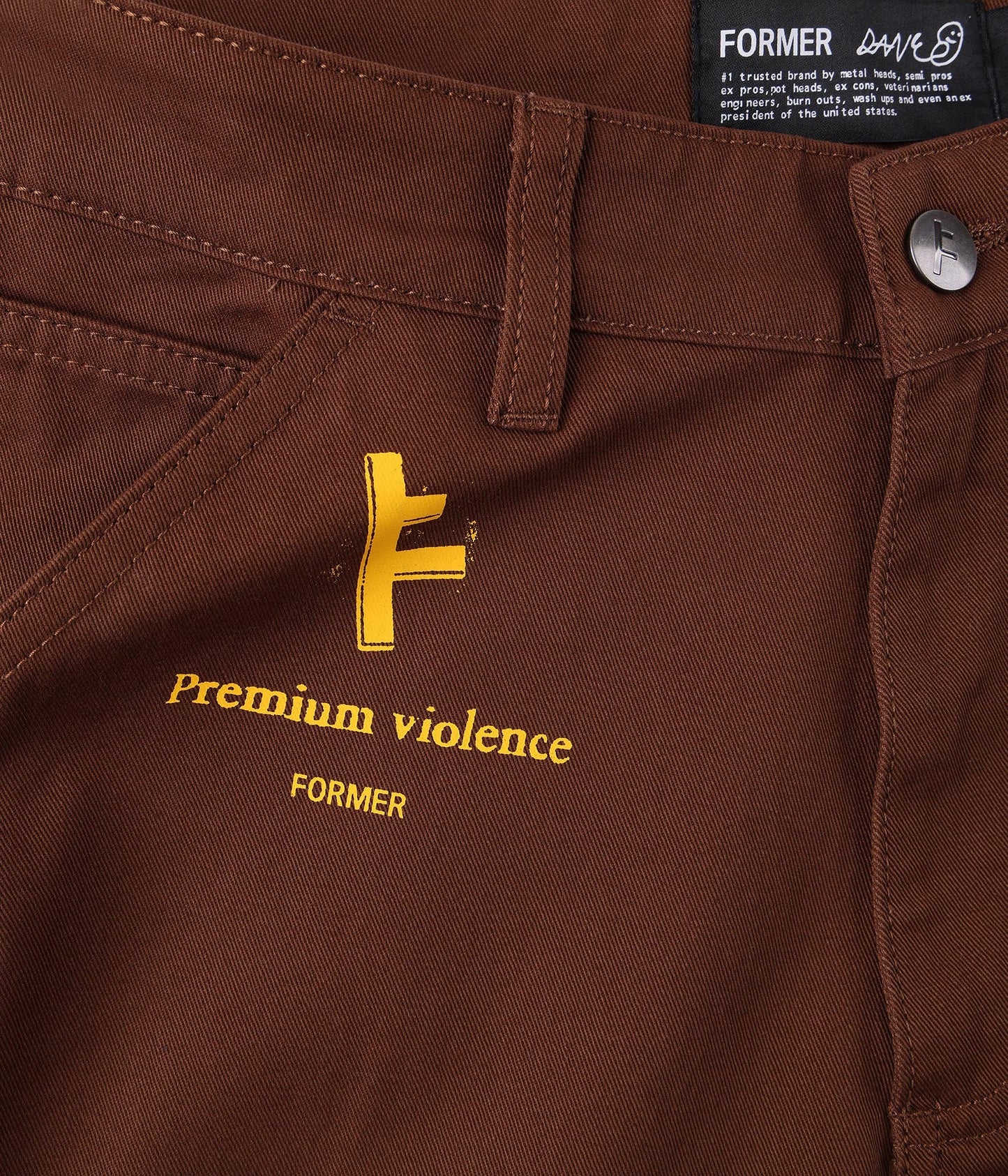 FORMER DXD Reynolds Work Pant in BROWN - Destroyed By Dane Collection