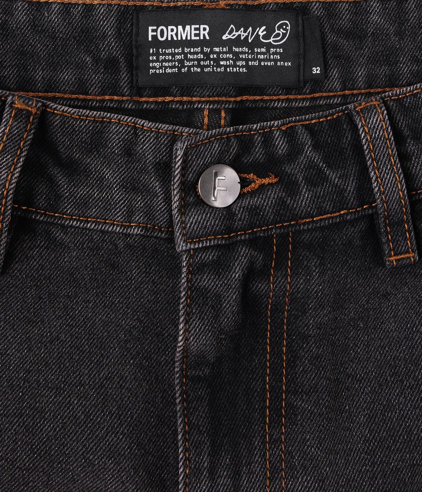 FORMER DXD Reynolds Denim Pant in WASHED BLACK - Destroyed By Dane Collection