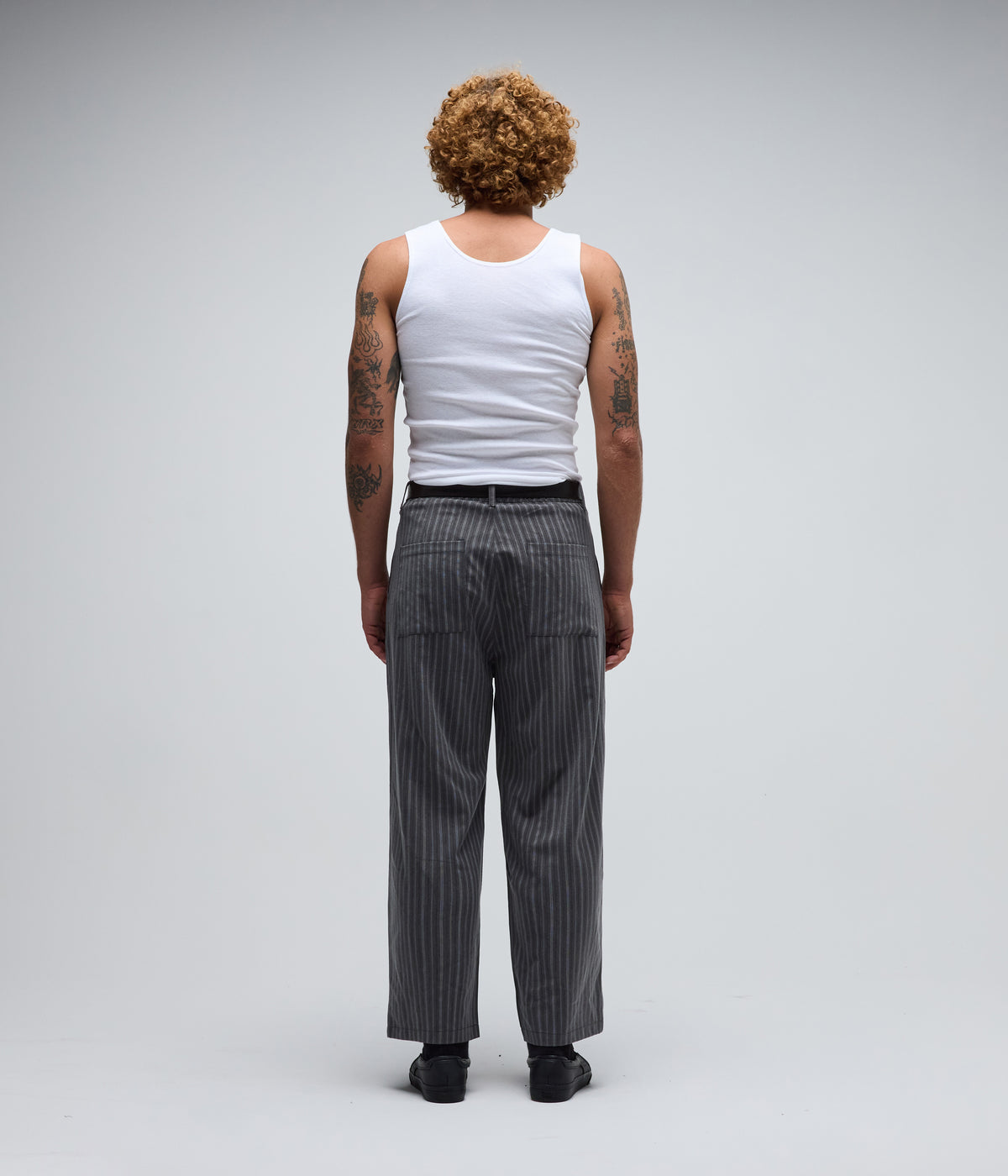 ANDERSON PINSTRIPE PANT // GREY