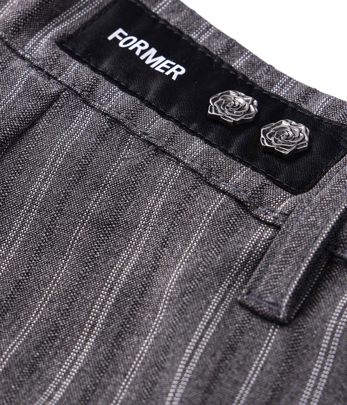 ANDERSON PINSTRIPE PANT // GREY