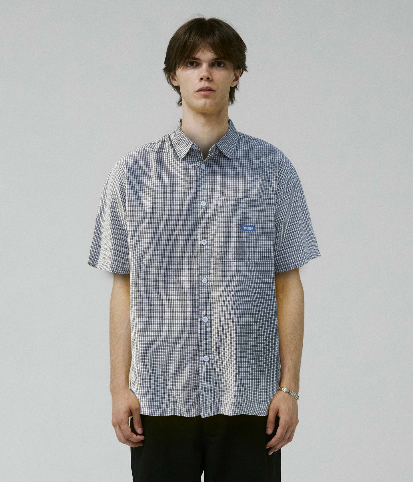 VIVAN LEGACY CHECK SS SHIRT // BONE