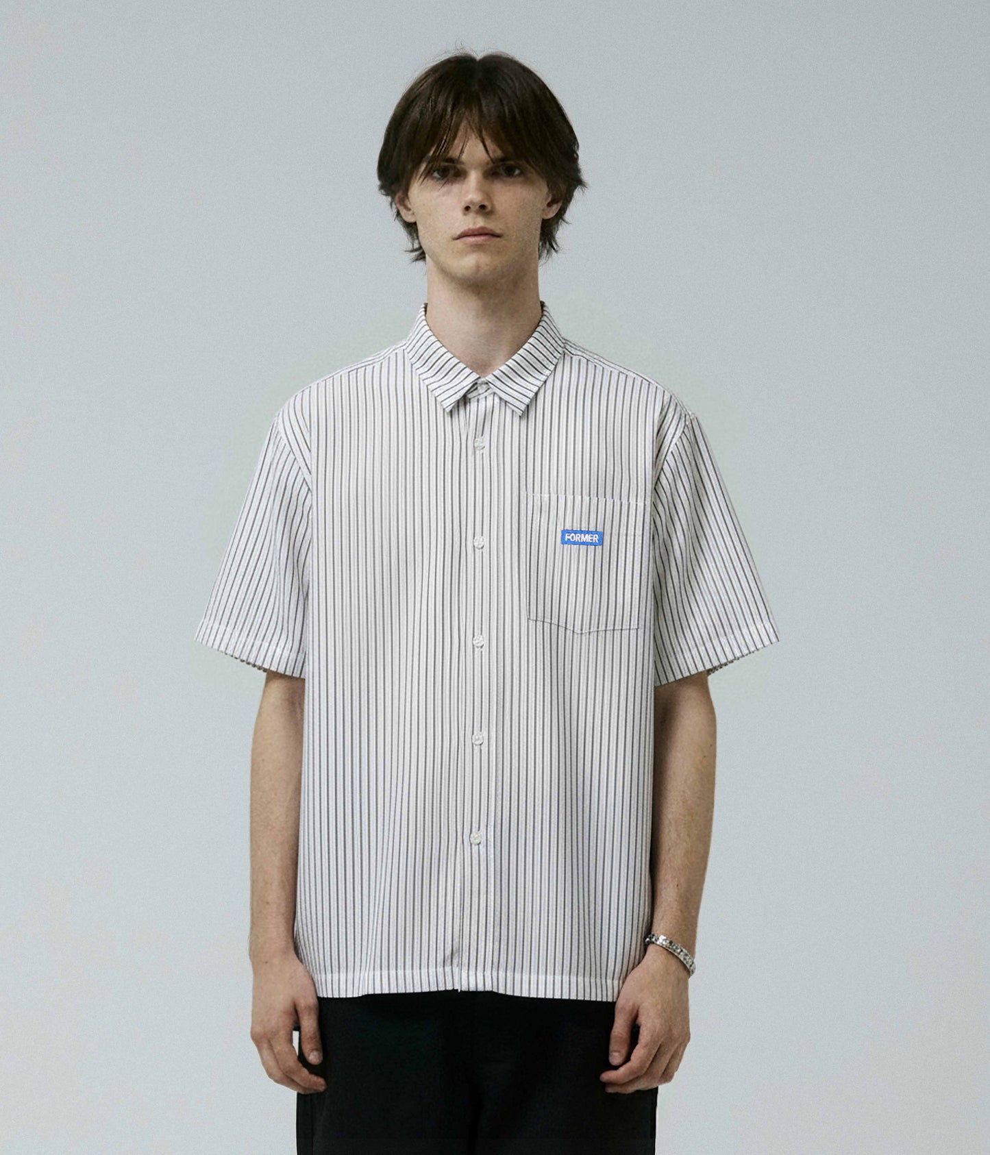 VIVAN LEGACY STRIPE SS SHIRT // BONE