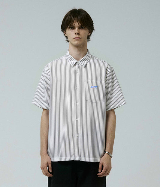 VIVAN LEGACY STRIPE SS SHIRT // BONE