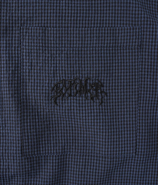 FORMER Vivian Check SS Shirt in NAVY