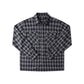 FORMER Vivian Flannel LS Shirt in BLACK/GREY