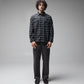 FORMER Vivian Flannel LS Shirt in BLACK/GREY