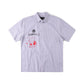 FORMER DXD Reynolds Stripe SS Shirt in GREY - Destroyed By Dane Collection