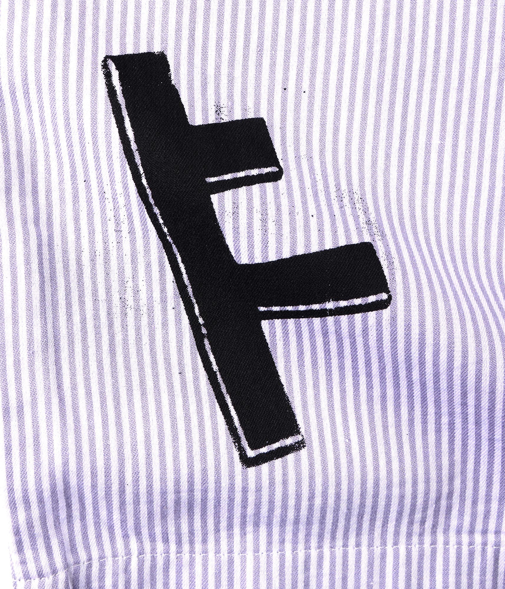 FORMER DXD Reynolds Stripe SS Shirt in GREY - Destroyed By Dane Collection