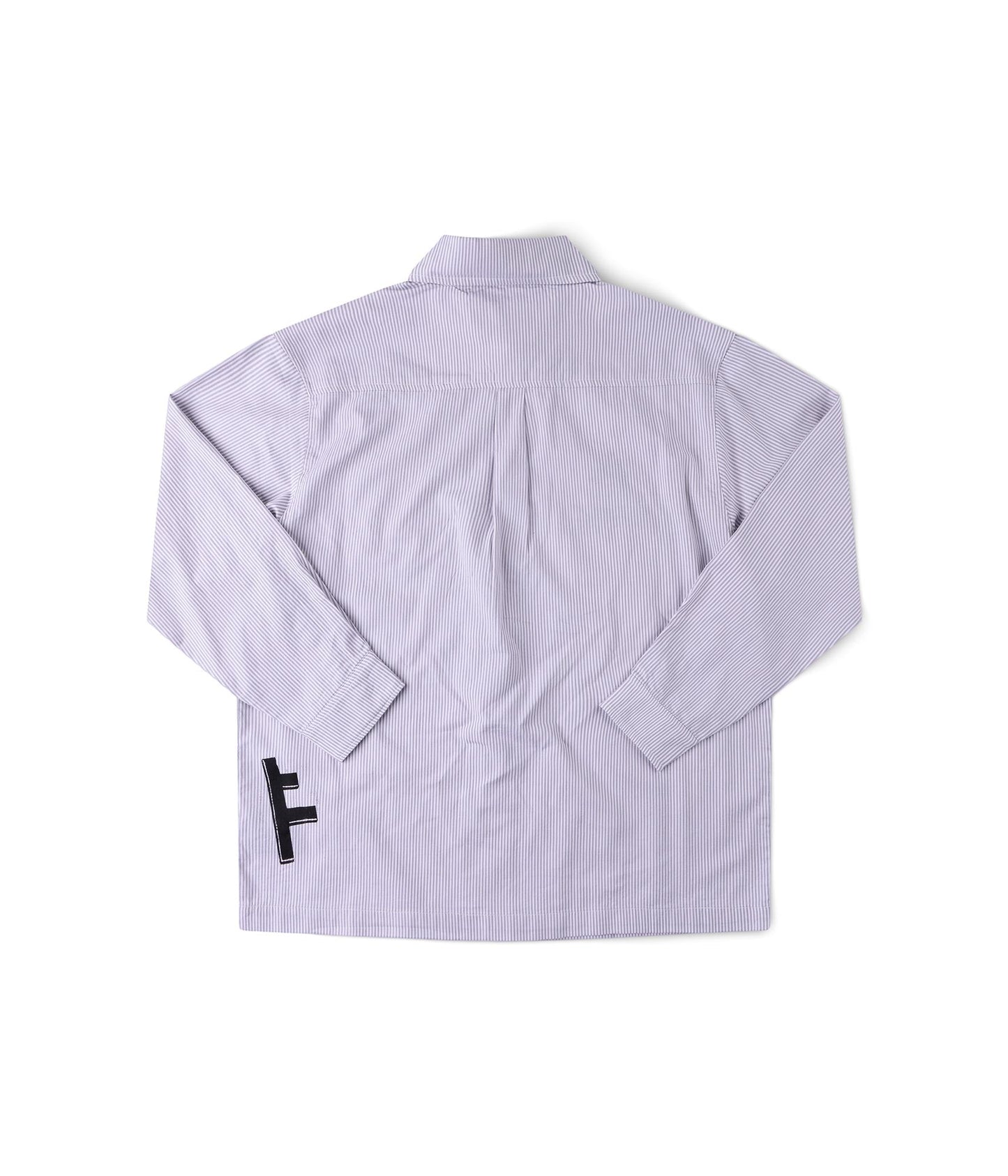 FORMER DXD Reynolds Stripe LS Shirt in GREY - Destroyed By Dane Collection