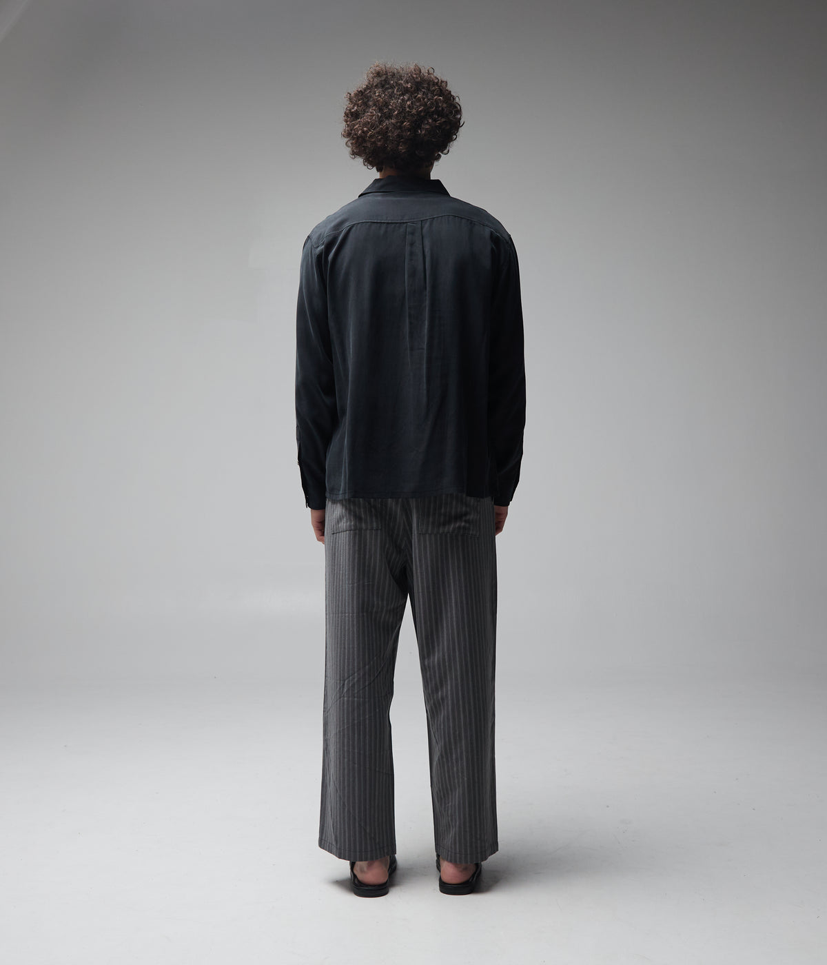 VIVIAN ILLUSION LS SHIRT // BLACK