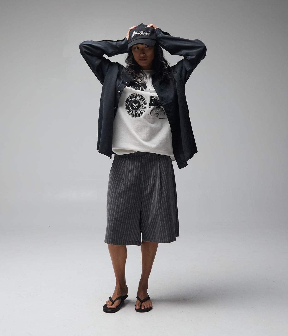 VIVIAN ILLUSION LS SHIRT // BLACK