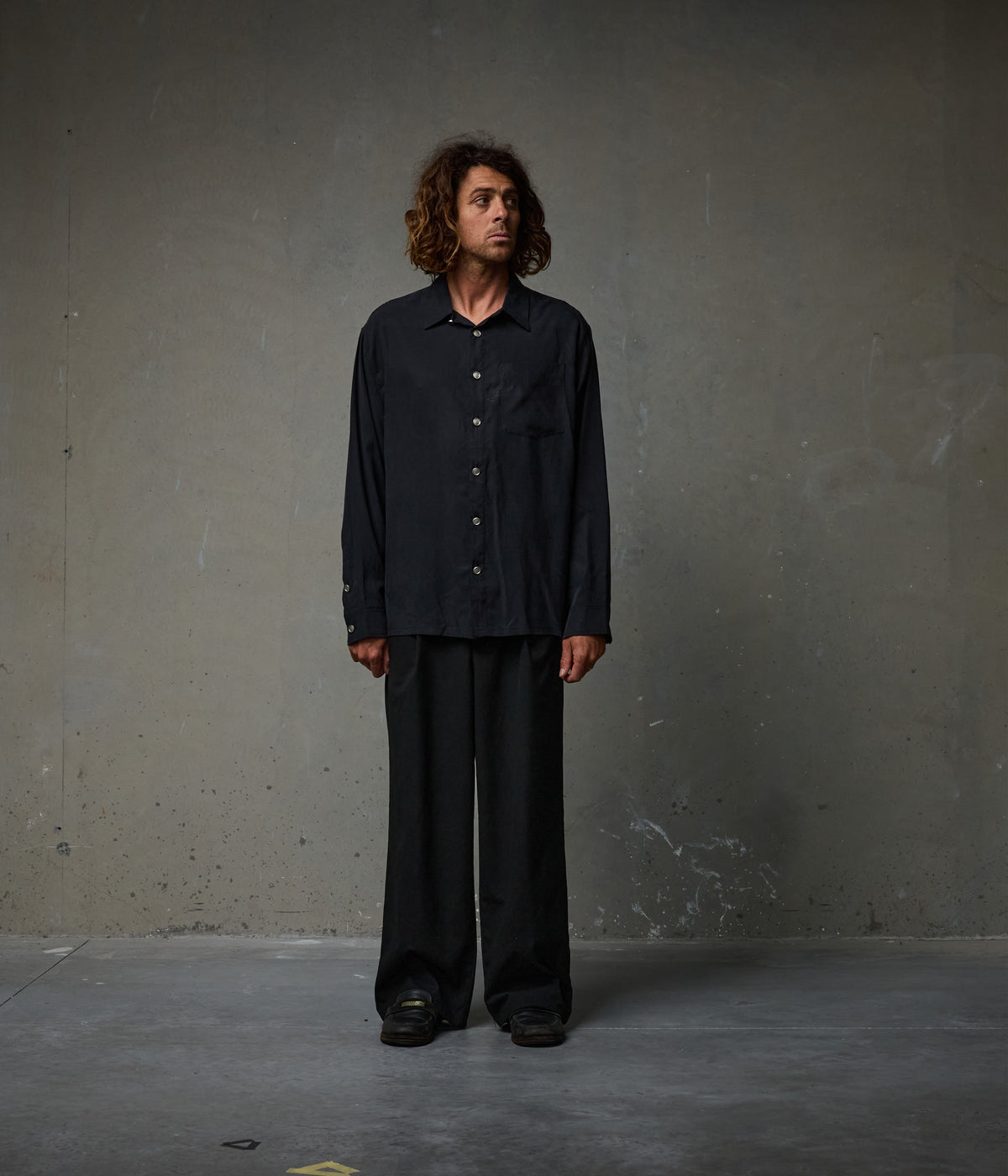VIVIAN ILLUSION LS SHIRT // BLACK